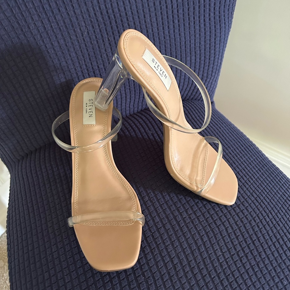 Steven By Steve Madden Tan Heeled Sandals